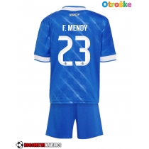 Otroške Nogometnih dresov Real Madrid Ferland Mendy #23 Tretji 2025-26 Kratki rokavi (+ hlače)